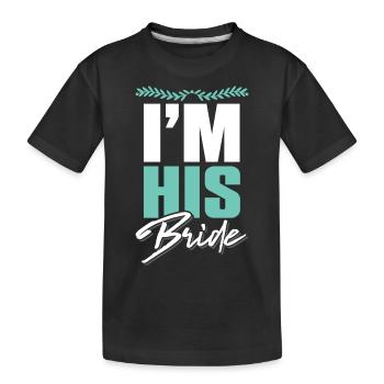 ich bin seine ehefrau paare - Kinder Premium Bio T-Shirt - Schwarz - Vorne