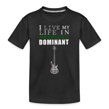 I live my life in phrygian dominant - Kinder Premium Bio T-Shirt - Schwarz - Vorne