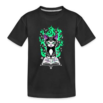 Chaton alchimique - T-shirt bio Premium Enfant - noir - Devant