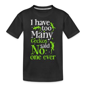 Reptile Tropical Terrarium Lizard Lover - T-shirt bio Premium Enfant - noir - Devant