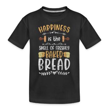 Baking Cupcake - Kids' Premium Organic T-Shirt - black - Front