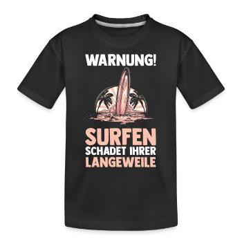 Schullehrer Lehrer - Kinder Premium Bio T-Shirt - Schwarz - Vorne
