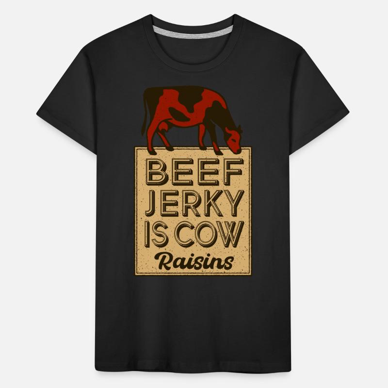 Beef jerky is Kids' Premium Organic T-Shirt