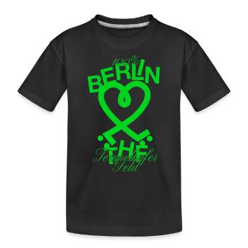 Tempelhofer Feld skater - Kinder Premium Bio T-Shirt - Schwarz - Vorne