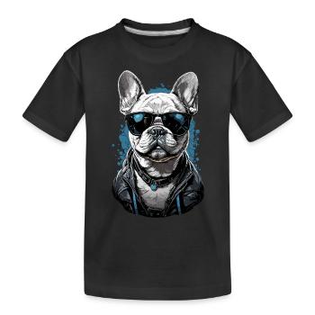 French Bulldog Dog Dog Lover Design - T-shirt bio Premium Enfant - noir - Devant