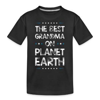 Beste Oma Spruch - Kinder Premium Bio T-Shirt - Schwarz - Vorne
