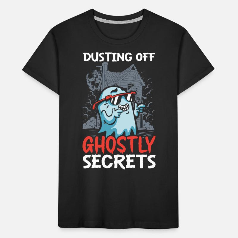 Dusting Ghostly Secrets Janitor Ha Kids' Premium Organic T-Shirt