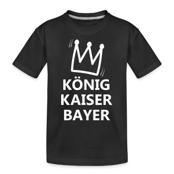 Die Könige aus Bayern - Kinder Premium Bio T-Shirt - Schwarz - Vorne