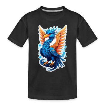 Phönix - Phönix - Feuervogel - Kinder Premium Bio T-Shirt - Schwarz - Vorne