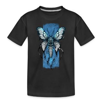 Nocturne enchanteur : Papillon mystique - T-shirt bio Premium Enfant - noir - Devant