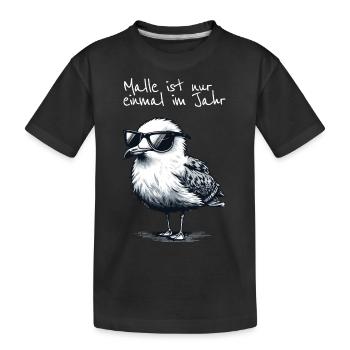 Chemise Malle’s Only Once a Year Mallorca Seagull - T-shirt bio Premium Enfant - noir - Devant
