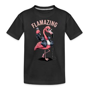 Flamazing - Kinder Premium Bio T-Shirt - Schwarz - Vorne