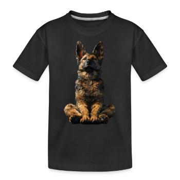 Berger allemand - T-shirt bio Premium Enfant - noir - Devant