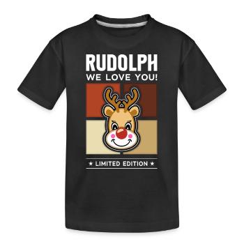 Rudolph - T-shirt bio Premium Enfant - noir - Devant