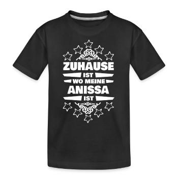 Anissa en tant qu’amie - T-shirt bio Premium Enfant - noir - Devant