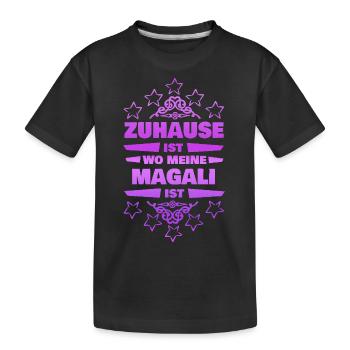 Cadeau pour Magali - T-shirt bio Premium Enfant - noir - Devant