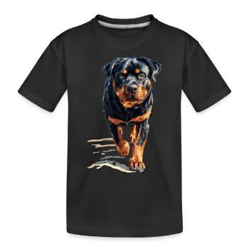 Rottweiler - Kinder Premium Bio T-Shirt - Schwarz - Vorne
