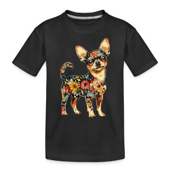 Chihuahua - Kinder Premium Bio T-Shirt - Schwarz - Vorne