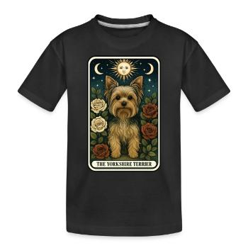 Yorkshire Terrier - Kinder Premium Bio T-Shirt - Schwarz - Vorne