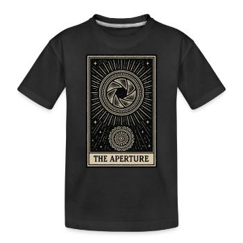 Carte de tarot de photographie – L’ouverture - T-shirt bio Premium Enfant - noir - Devant
