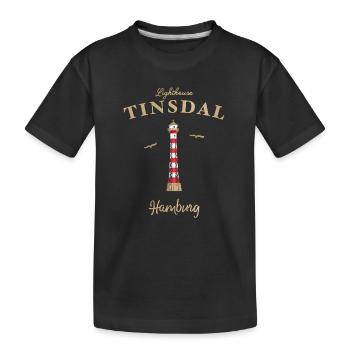 Phare de Hambourg Linsdal, Allemagne - T-shirt bio Premium Enfant - noir - Devant