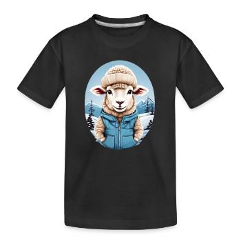 Sweet Sheep - Kids' Premium Organic T-Shirt - black - Front