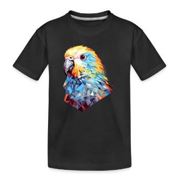 Perruche Polygone Bird Perruches - T-shirt bio Premium Enfant - noir - Devant