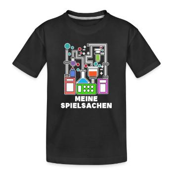 Déclaration de carrière Scientifique Réussite Emploi - T-shirt bio Premium Enfant - noir - Devant