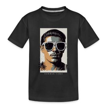 Hipsters cool - T-shirt bio Premium Enfant - noir - Devant