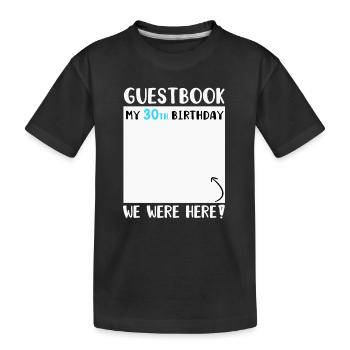 30. Geburtstag - Kinder Premium Bio T-Shirt - Schwarz - Vorne
