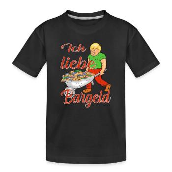 Bargeld Geld - Kinder Premium Bio T-Shirt - Schwarz - Vorne