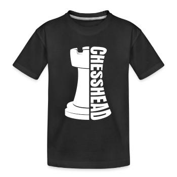 Échec et mat Chess King Illustration - T-shirt bio Premium Enfant - noir - Devant