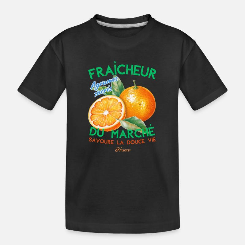 Fraicheur du marché - T-shirt bio Premium Enfant - noir