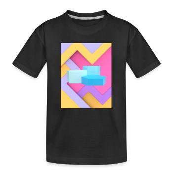 Conception de pod géométrique pastel - T-shirt bio Premium Enfant - noir - Devant