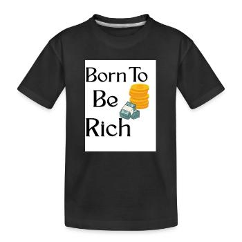 Naissance à la richesse Thé de créateur - T-shirt bio Premium Enfant - noir - Devant