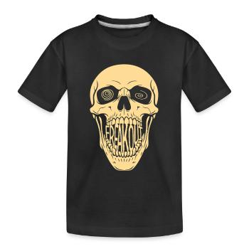 Crâne de panique - T-shirt bio Premium Enfant - noir - Devant