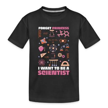 Ich will Wissenschaftler sein – bunte Doodles - Kinder Premium Bio T-Shirt - Schwarz - Vorne