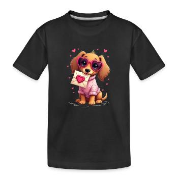 Dackel teckel teckel tekel - T-shirt bio Premium Enfant - noir - Devant