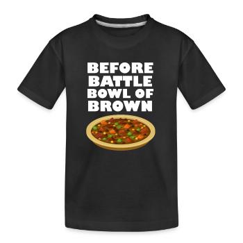 Avant le Battle Bowl de Brown - T-shirt bio Premium Enfant - noir - Devant