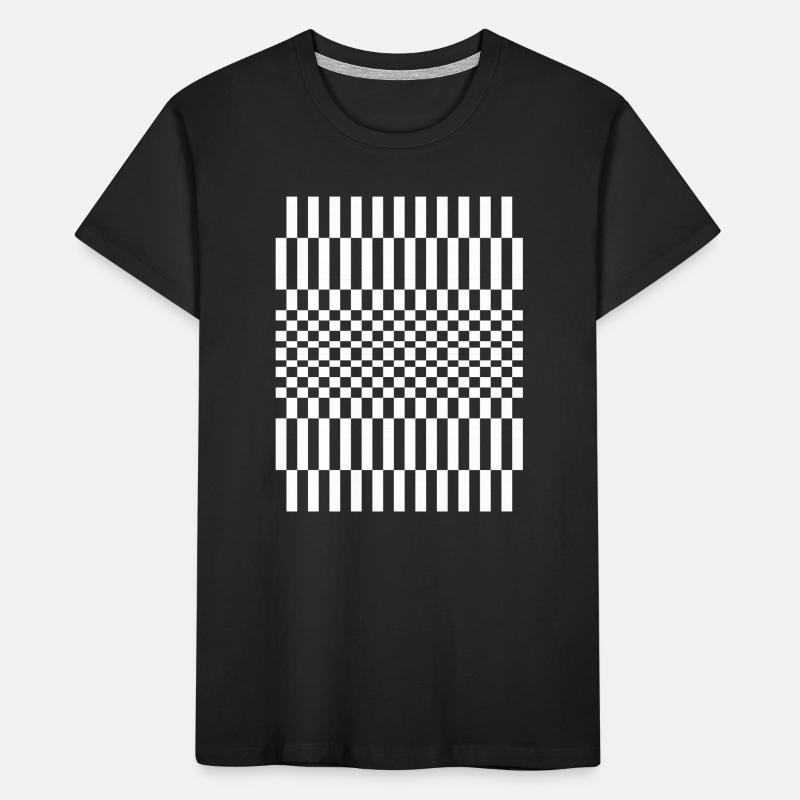 checkered pattern design Kids' Premium Organic T-Shirt