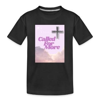 Called For More Cross Sunrise - Kids' Premium Organic T-Shirt - black - Front