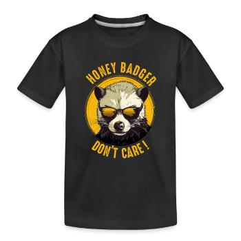 Honey Badger Dont Fact - T-shirt bio Premium Enfant - noir - Devant