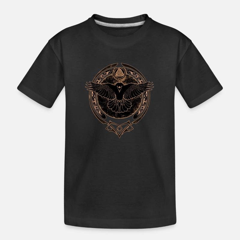 Valknut Rabe - Kinder Premium Bio T-Shirt - Schwarz