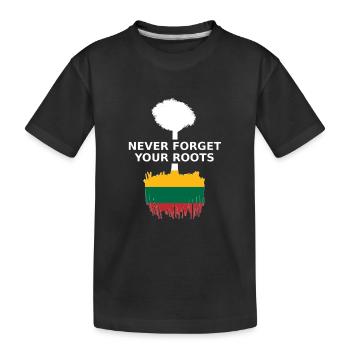 Lituanie Racines Lietuva - T-shirt bio Premium Enfant - noir - Devant
