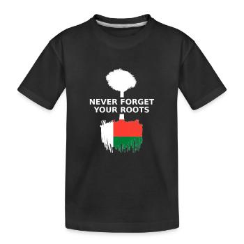 Madagascar n’oubliez jamais vos racines - T-shirt bio Premium Enfant - noir - Devant