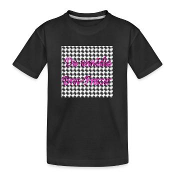 Du unnödia Brot-Fresser - Spruch - Kinder Premium Bio T-Shirt - Schwarz - Vorne