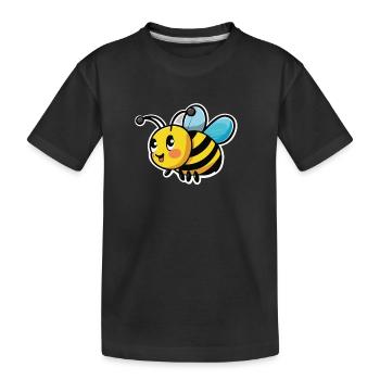 biene sweet - Kinder Premium Bio T-Shirt - Schwarz - Vorne