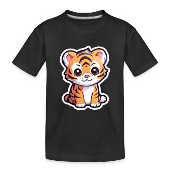 Bébé animal - T-shirt bio Premium Enfant - noir - Devant