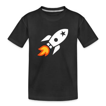 Fusée - T-shirt bio Premium Enfant - noir - Devant