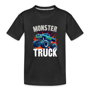 monster truck - T-shirt bio Premium Enfant - noir - Devant